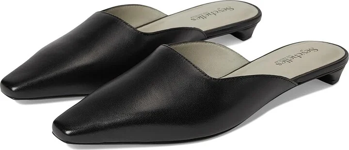 Seychelles Mocktail High Women's Heels Black Leather : 8 M