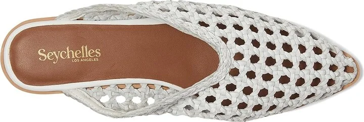 Seychelles Moonshine Women's Slippers White Leather : 9.5 M - Image 2