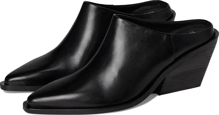 Seychelles Morning Joe Mule Women's Shoes Black Leather : 8 M