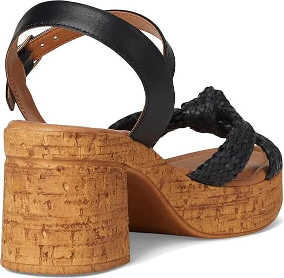 Seychelles Musical V Women's Wedge Shoes Black Leather : 8.5 M, Synthetic - Image 4