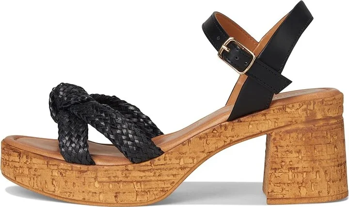 Seychelles Musical V Women's Wedge Shoes Black Leather : 8.5 M, Synthetic - Image 6