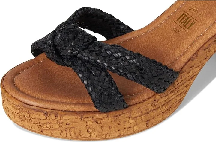 Seychelles Musical V Women's Wedge Shoes Black Leather : 8.5 M, Synthetic - Image 7