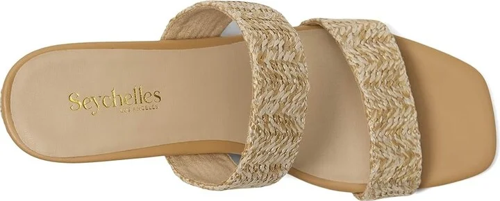 Seychelles Newport Raffia Slide Sandal Women's Wedge Shoes Natural : 9 M, Synthetic - Image 2