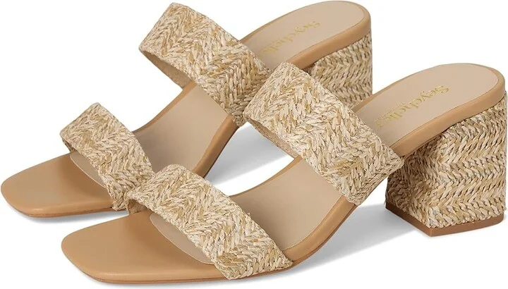 Seychelles Newport Raffia Slide Sandal Women's Wedge Shoes Natural : 9 M, Synthetic