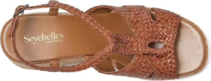 Seychelles Nolia Leather Platform Sandal Women's Wedge Shoes Black : 9 M - Image 8