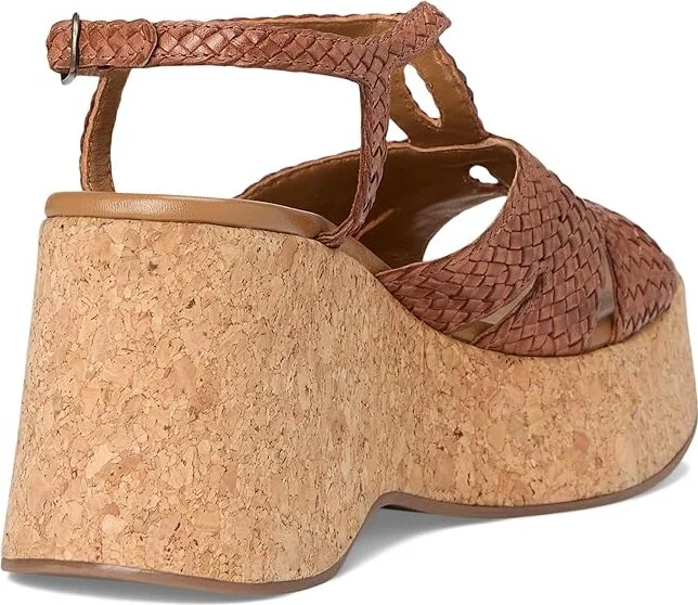 Seychelles Nolia Leather Platform Sandal Women's Wedge Shoes Black : 9 M - Image 10
