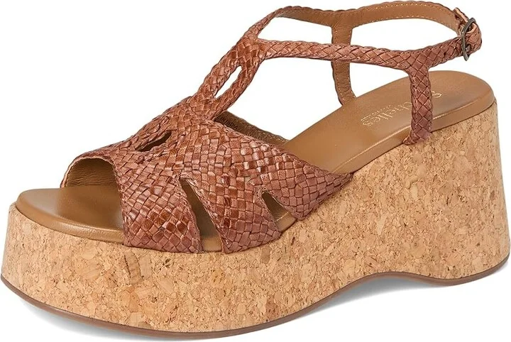Seychelles Nolia Leather Platform Sandal Women's Wedge Shoes Black : 9 M - Image 11