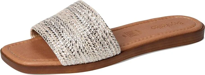 Seychelles Palms Perfection Metallic Sandal Women's Sandals Silver Polyurethane : 8.5 M, Synthetic - Image 5