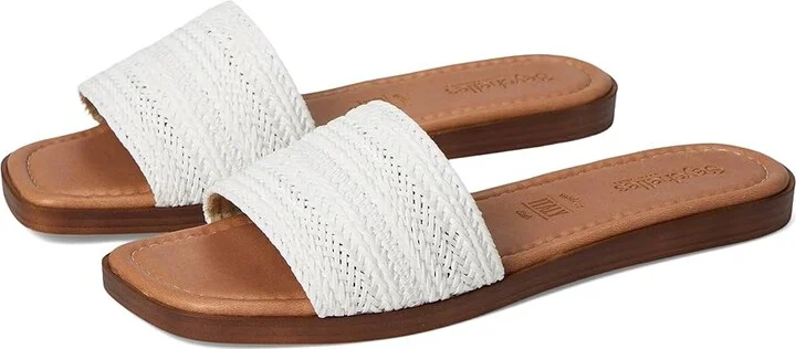 Seychelles Palms Perfection Women's Sandals White Polyurethane : 8 M, Leather