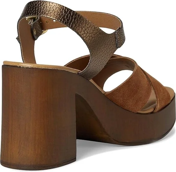 Seychelles Paloma Tan Suede Bronze Sandal Women's Sandals Tan/Bronze Suede : 10 M - Image 4