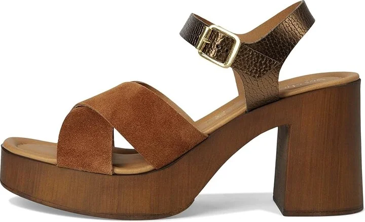 Seychelles Paloma Tan Suede Bronze Sandal Women's Sandals Tan/Bronze Suede : 10 M - Image 6