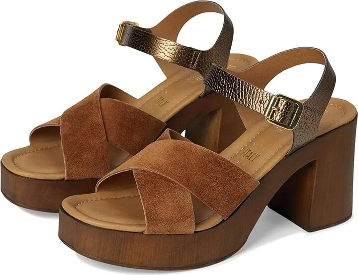 Seychelles Paloma Tan Suede Bronze Sandal Women's Sandals Tan/Bronze Suede : 10 M