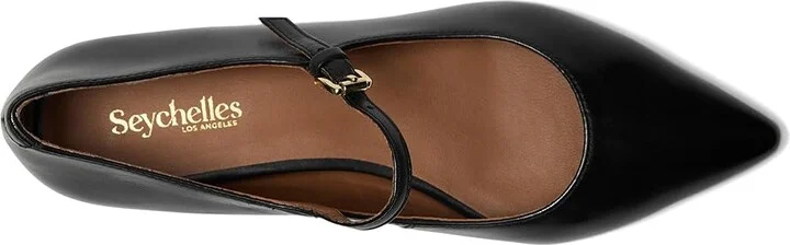 Seychelles Pardon Me Women's Flat Shoes Black : 9.5 M, Leather - Image 2