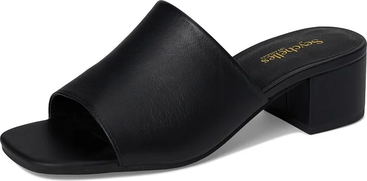 Seychelles Pepper Leather Sandal Slide Women's Sandals Black : 7 M, Leather/Rubber - Image 5