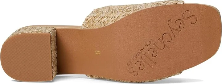 Seychelles Pepper Raffia Sandal Slide Women's Sandals Natural : 8.5 M, Leather/Rubber - Image 3