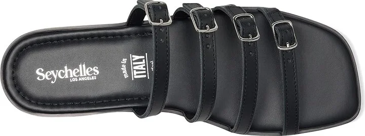 Seychelles Persuasion Leather Women's Sandals Black : 7.5 M - Image 2