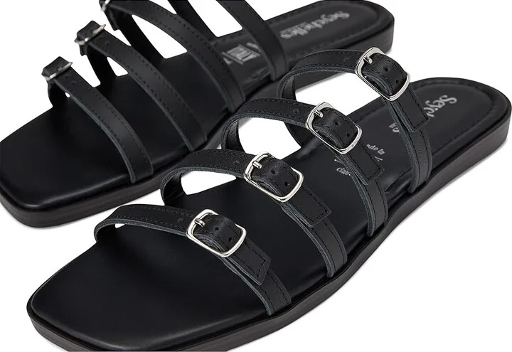 Seychelles Persuasion Leather Women's Sandals Black : 7.5 M - Image 7