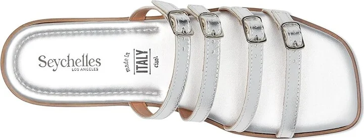 Seychelles Persuasion Metallic Leather Women's Sandals Silver : 6.5 M - Image 2