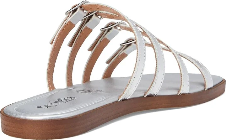 Seychelles Persuasion Metallic Leather Women's Sandals Silver : 6.5 M - Image 4
