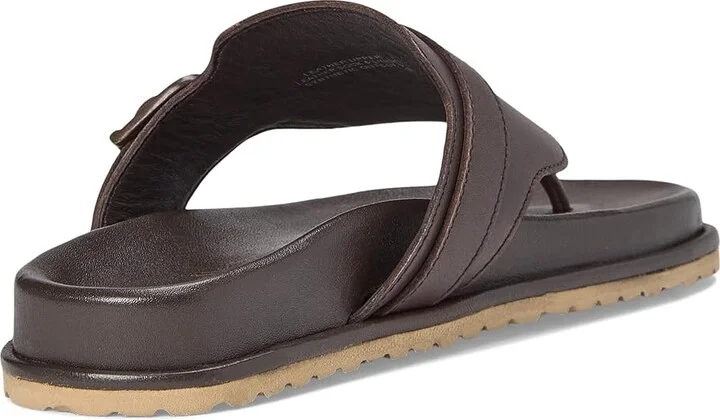 Seychelles Santa Cruz Leather Sandals Women's Wedge Shoes Dark Brown : 9 M - Image 4