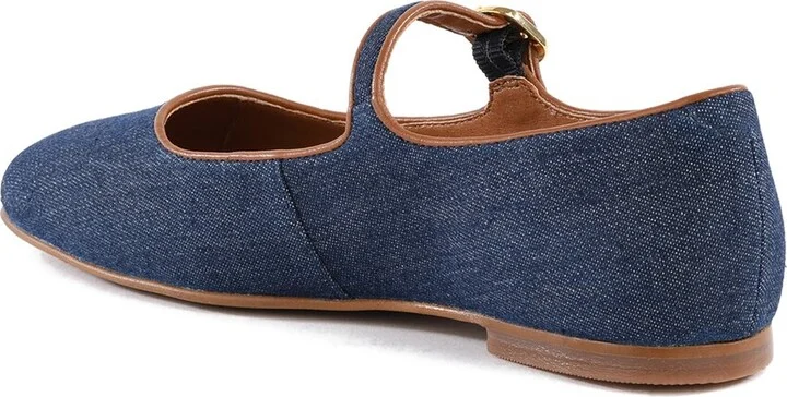 Seychelles Shea Denim & Leather Mary Jane Flat - Image 2