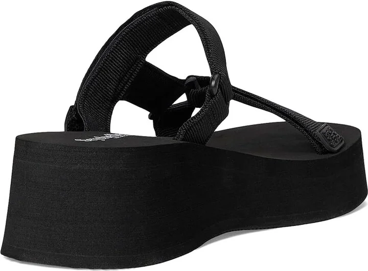 Seychelles Skip to Me Women's Wedge Shoes Black Nylon : 10 M, Synthetic - Image 4