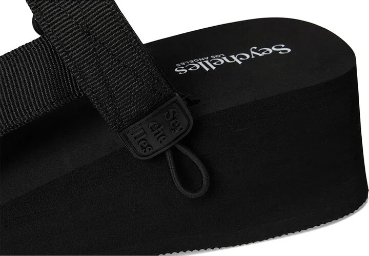 Seychelles Skip to Me Women's Wedge Shoes Black Nylon : 10 M, Synthetic - Image 7