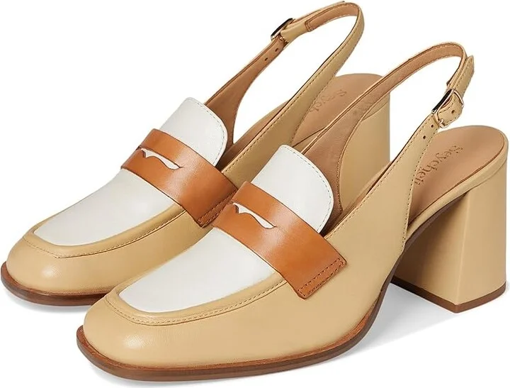 Seychelles Symphony High Women's Heels Beige/Tan : 8 M, Leather