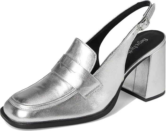 Seychelles Symphony High Women's Heels Silver : 10 M, Leather - Image 5