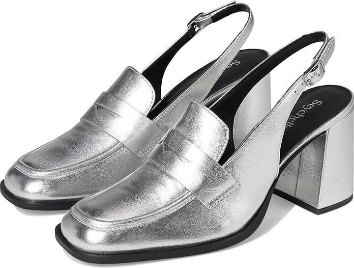 Seychelles Symphony High Women's Heels Silver : 10 M, Leather