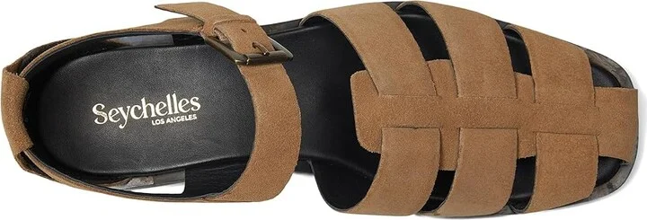 Seychelles The Blues Suede Sandals Women's Wedge Shoes Tan : 9 M, Leather/Suede - Image 2