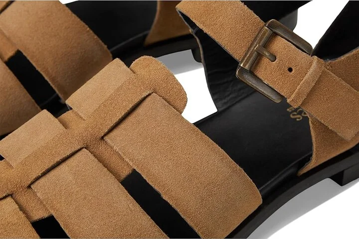Seychelles The Blues Suede Sandals Women's Wedge Shoes Tan : 9 M, Leather/Suede - Image 7