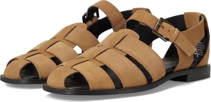 Seychelles The Blues Suede Sandals Women's Wedge Shoes Tan : 9 M, Leather/Suede