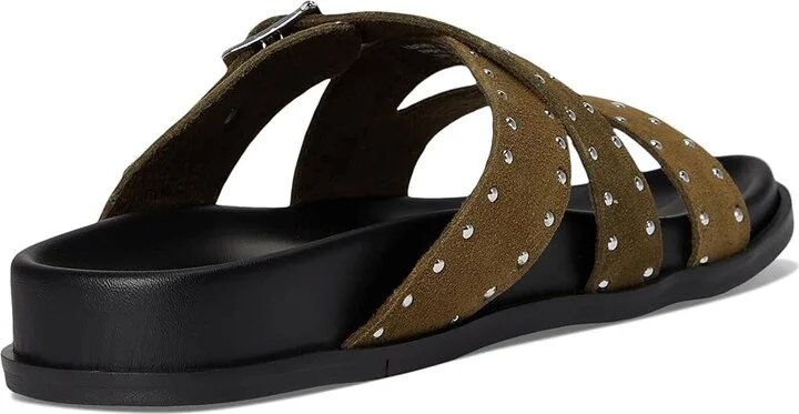 Seychelles Vip List Mule Women's Slippers Olive : 6 M, Suede - Image 4