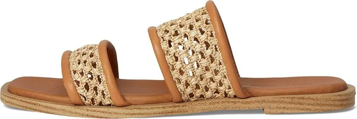 Seychelles Water Lilly Leather Slide Sandal Women's Wedge Shoes Beige : 6.5 M, Synthetic - Image 6