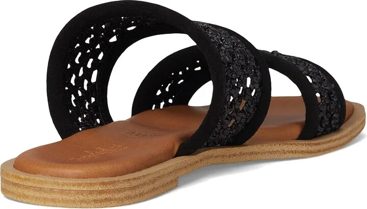 Seychelles Water Lilly Suede Slide Sandal Women's Wedge Shoes Black : 6 M, Leather/Synthetic - Image 4