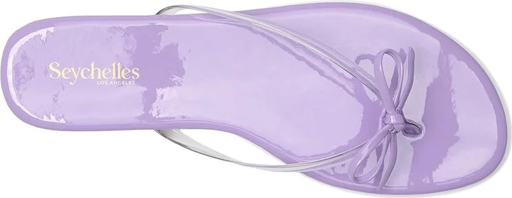Seychelles Wish List Clear Patent V Leather Women's Sandals Clear/Lavender : 7.5 M - Image 2