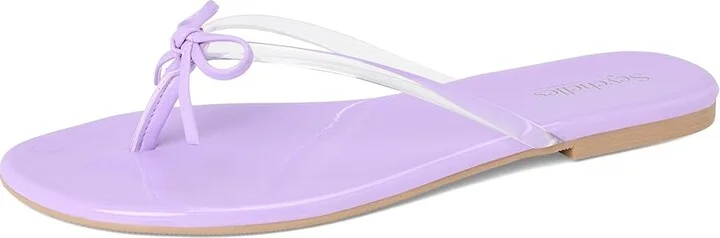 Seychelles Wish List Clear Patent V Leather Women's Sandals Clear/Lavender : 7.5 M - Image 5