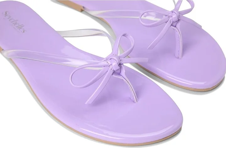 Seychelles Wish List Clear Patent V Leather Women's Sandals Clear/Lavender : 7.5 M - Image 7
