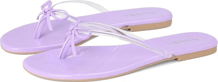 Seychelles Wish List Clear Patent V Leather Women's Sandals Clear/Lavender : 7.5 M