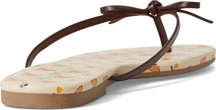 Seychelles Wish List Print V Leather Sandal Women's Wedge Shoes Brown Butterfly : 10 M, Synthetic - Image 4