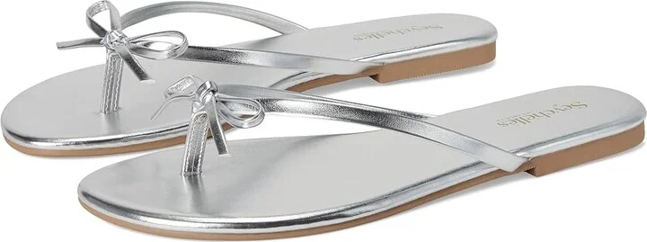Seychelles Wish List Women's Sandals Silver : 8 M, Leather/Rubber