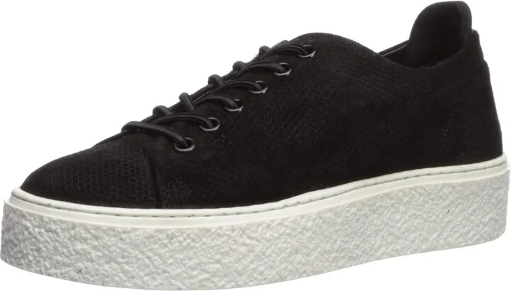 Black Embossed Suede