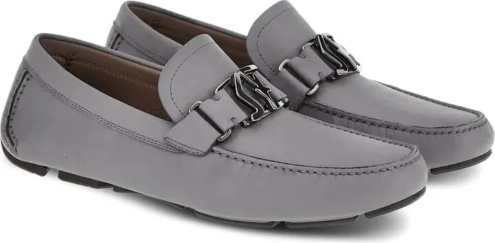 SF-buckle round-toe loafers - Image 2