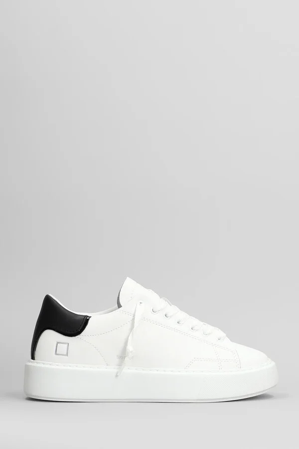 Sfera Sneakers In White Leather D.A.T.E.
