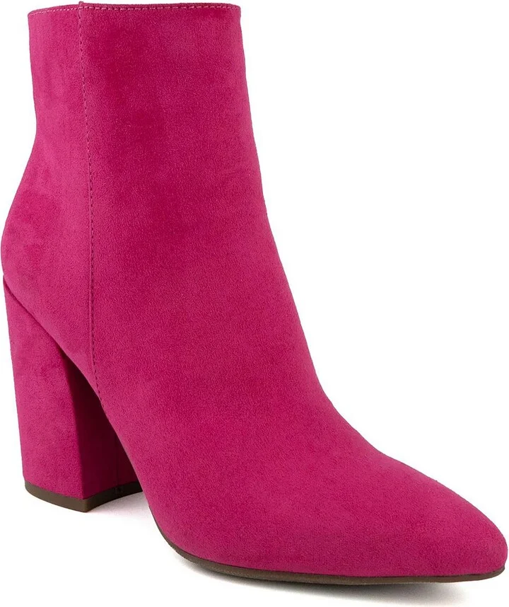SGREVVIE Womens Faux Leather Ankle Boots