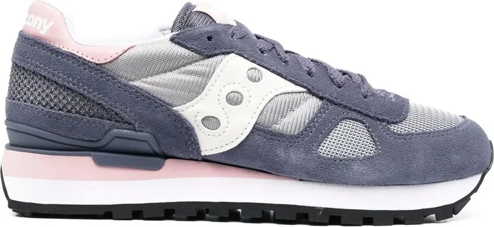 Shadow panelled low-top sneakers