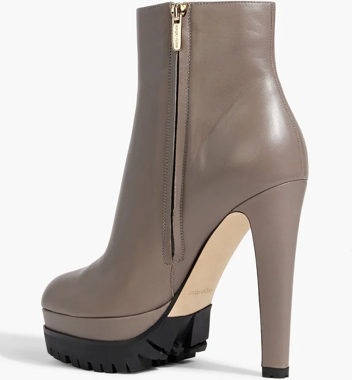 Shana 090 leather platform boots - Image 3