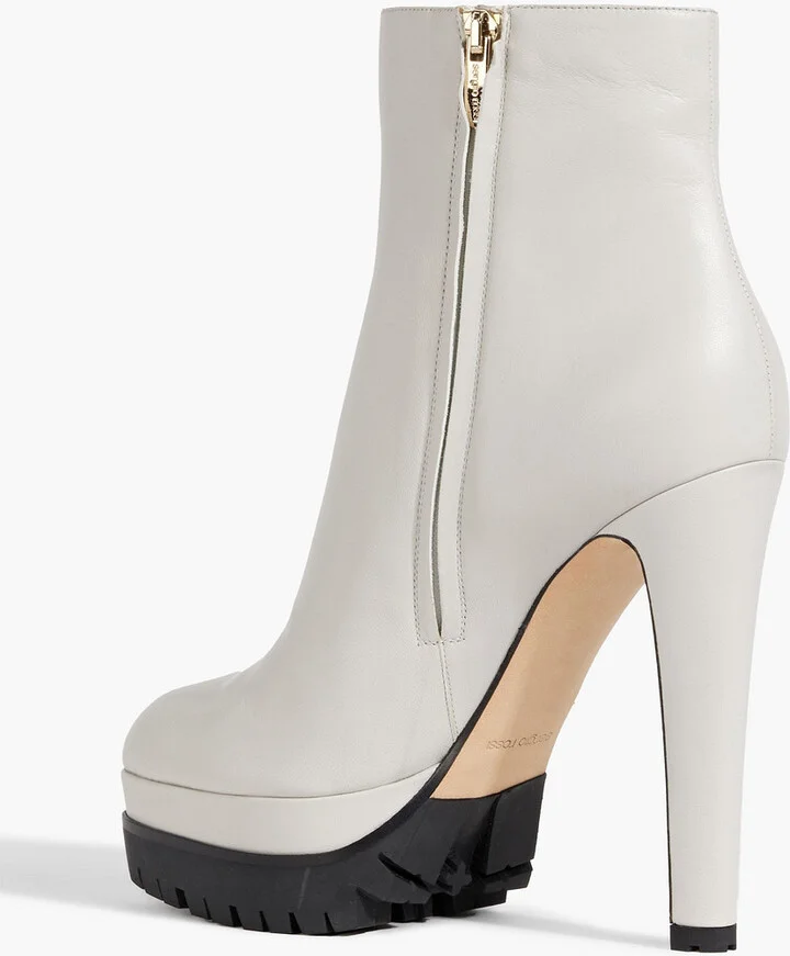 Shana 090 leather platform boots - Image 6