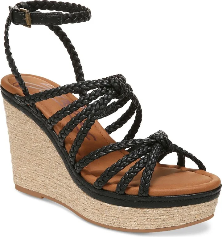 SHANA-ESPAD Womens Suede Wedge Wedge Heels